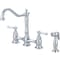 Pioneer Industries Two Handle Kitchen Bridge Faucet, NPSM, Bridge, Polished Chrome, Number of Holes: 4 Hole 2AM501 - alternate 1